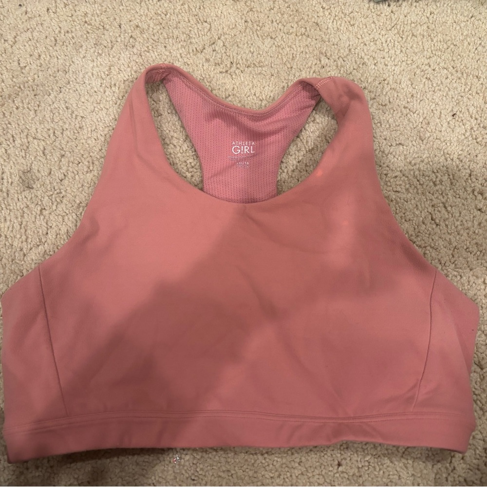 Athleta Racerback Sports Bra - Dusty Rose